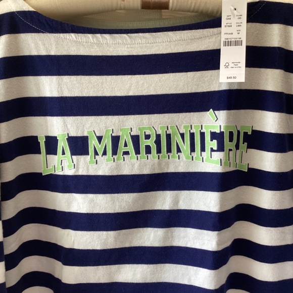 NWT J.Crew La Mariniere Classic Striped T-Shirt * Medium - Picture 2 of 6